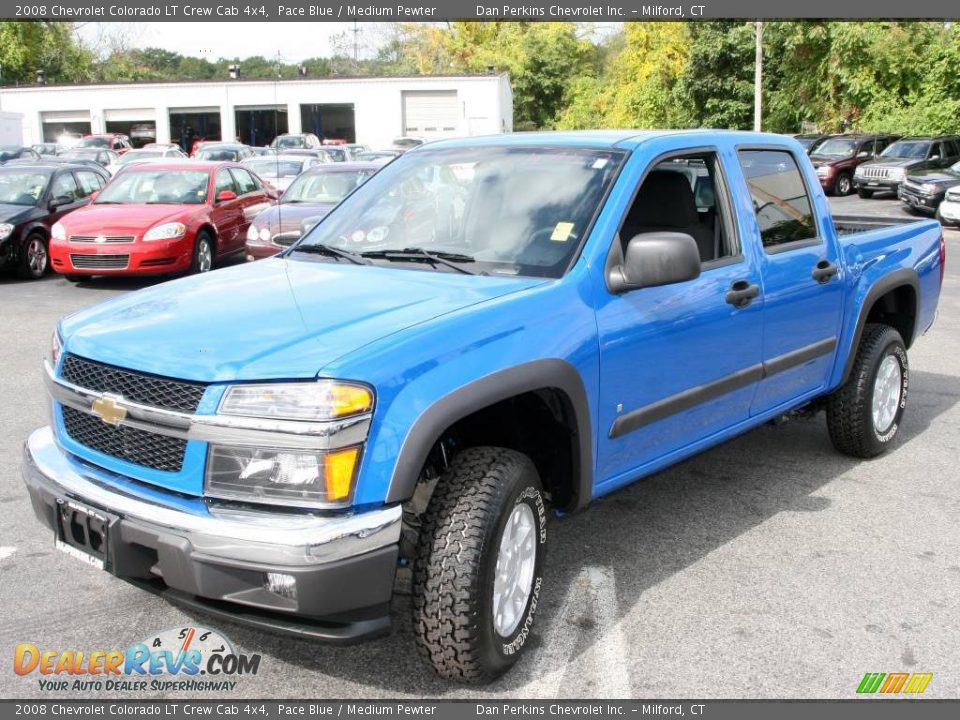 2008 Chevrolet Colorado LT Crew Cab 4x4 Pace Blue / Medium Pewter Photo #1