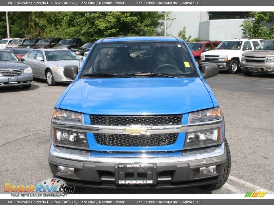 2008 Chevrolet Colorado LT Crew Cab 4x4 Pace Blue / Medium Pewter Photo #2