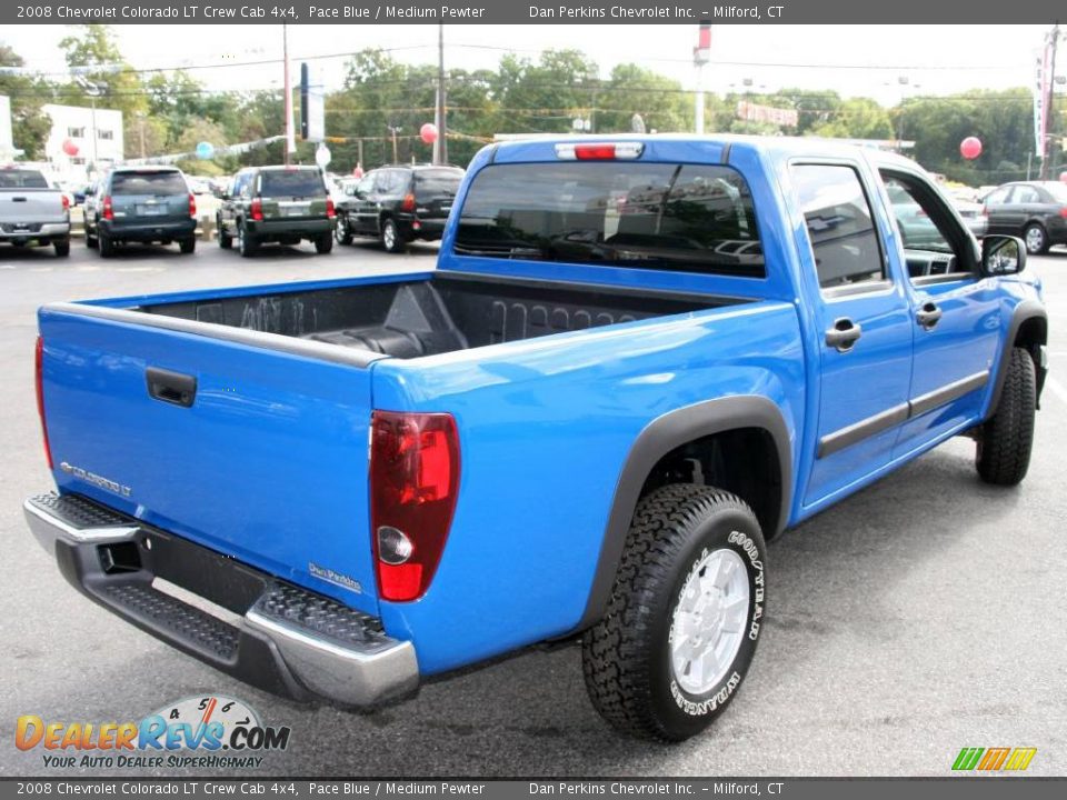 2008 Chevrolet Colorado LT Crew Cab 4x4 Pace Blue / Medium Pewter Photo #5