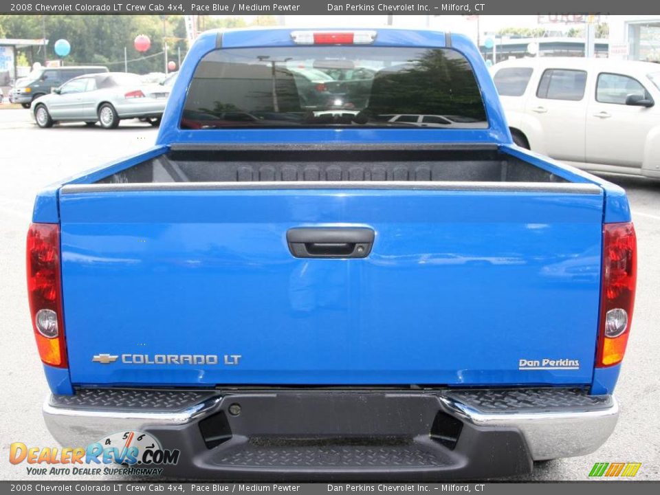 2008 Chevrolet Colorado LT Crew Cab 4x4 Pace Blue / Medium Pewter Photo #6