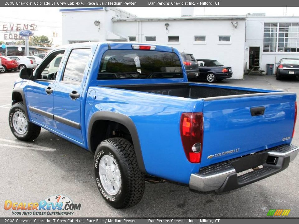 2008 Chevrolet Colorado LT Crew Cab 4x4 Pace Blue / Medium Pewter Photo #7