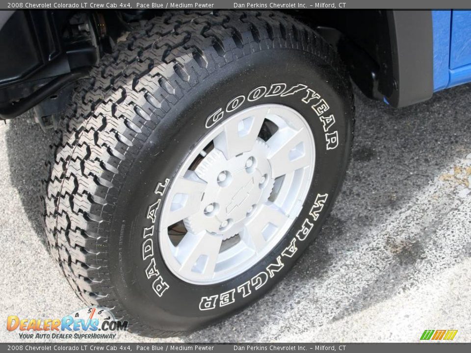 2008 Chevrolet Colorado LT Crew Cab 4x4 Pace Blue / Medium Pewter Photo #9