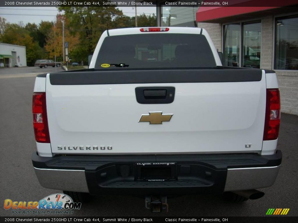 2008 Chevrolet Silverado 2500HD LT Crew Cab 4x4 Summit White / Ebony Black Photo #4