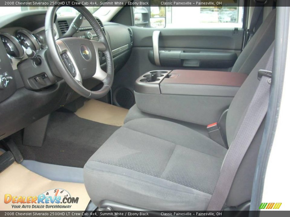 2008 Chevrolet Silverado 2500HD LT Crew Cab 4x4 Summit White / Ebony Black Photo #6