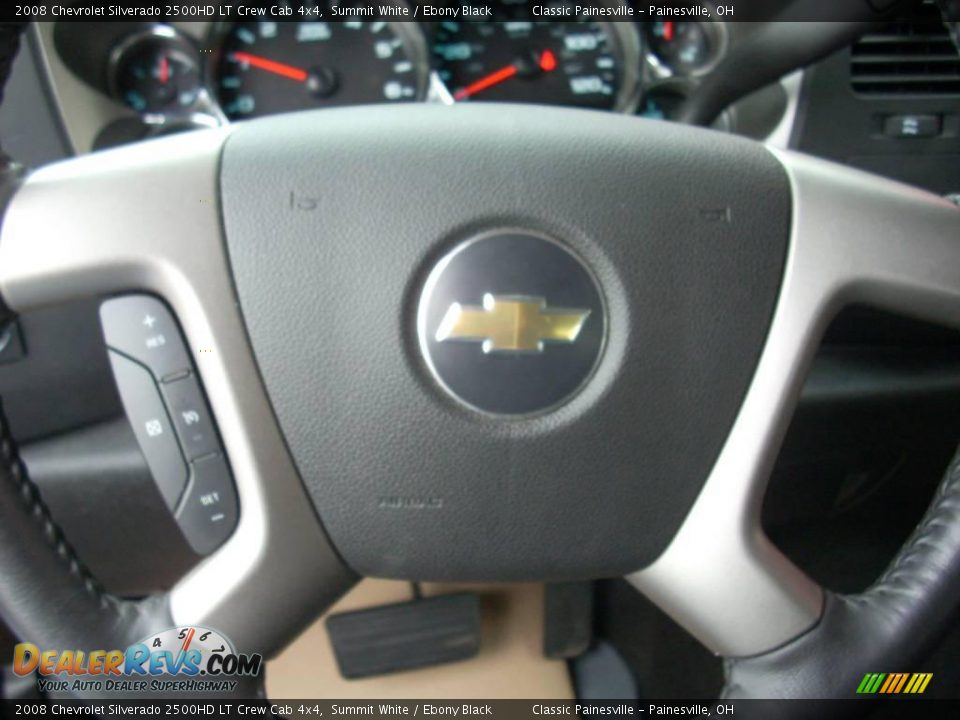 2008 Chevrolet Silverado 2500HD LT Crew Cab 4x4 Summit White / Ebony Black Photo #13