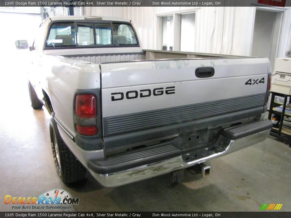 1995 Dodge Ram 1500 Laramie Regular Cab 4x4 Silver Star Metallic / Gray Photo #7