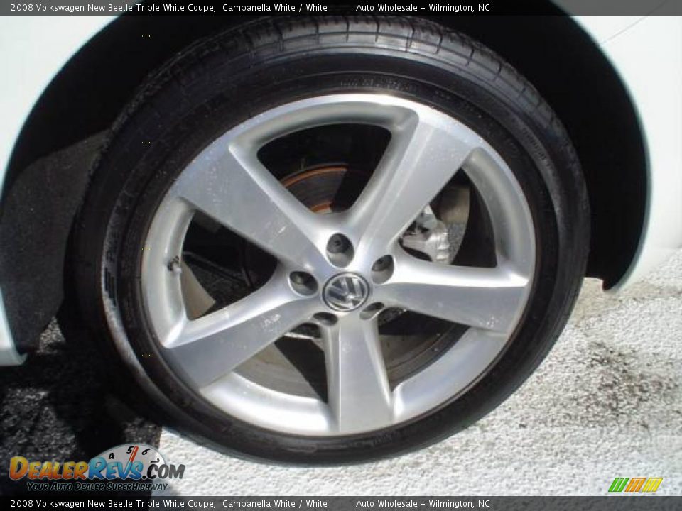 2008 Volkswagen New Beetle Triple White Coupe Campanella White / White Photo #4