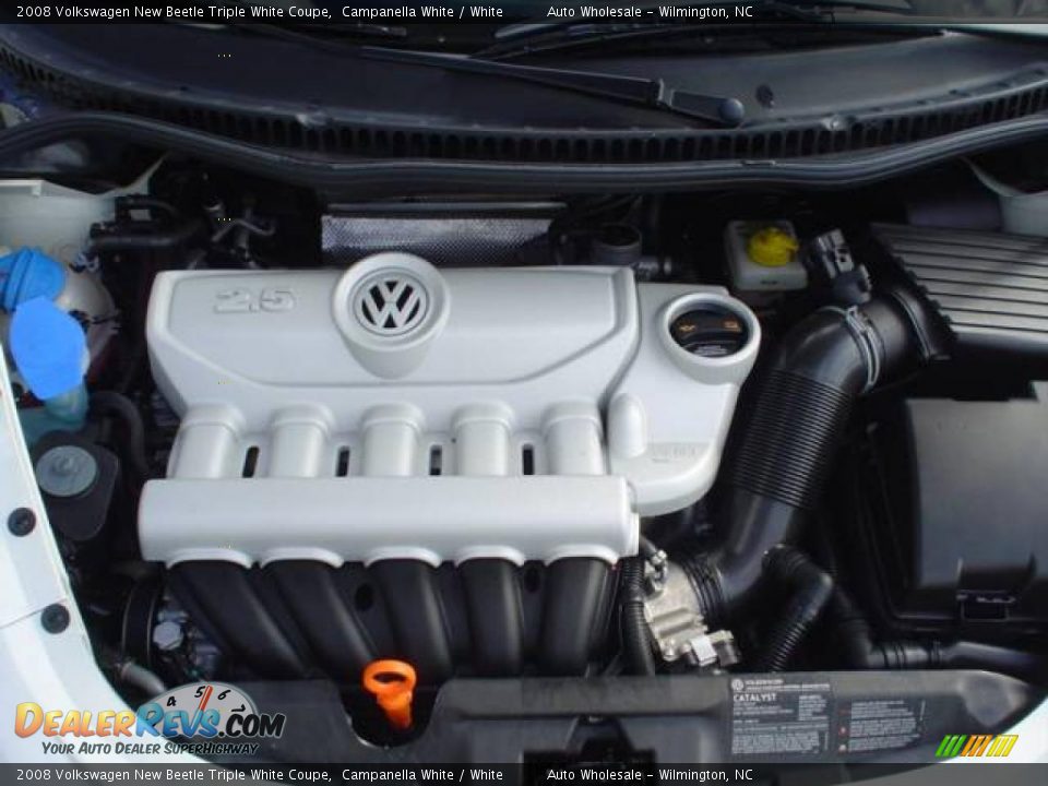 2008 Volkswagen New Beetle Triple White Coupe Campanella White / White Photo #6