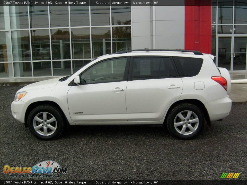 2007 Toyota RAV4 Limited 4WD Super White / Taupe Photo #2