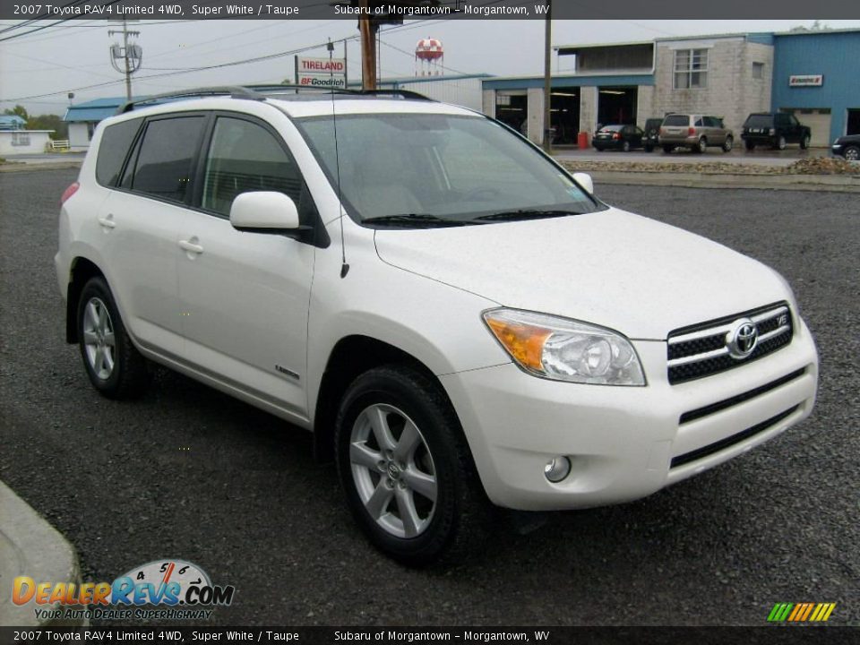2007 Toyota RAV4 Limited 4WD Super White / Taupe Photo #7