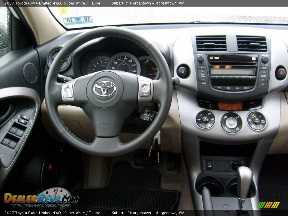 2007 Toyota RAV4 Limited 4WD Super White / Taupe Photo #15