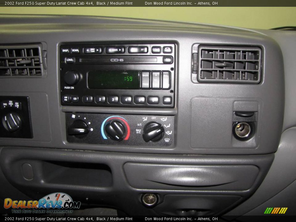 2002 Ford F250 Super Duty Lariat Crew Cab 4x4 Black / Medium Flint Photo #18