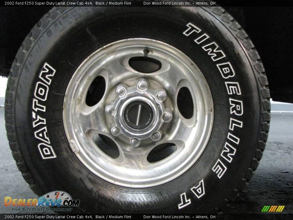 2002 Ford F250 Super Duty Lariat Crew Cab 4x4 Black / Medium Flint Photo #20