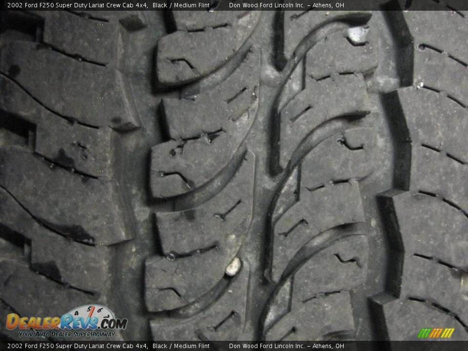 2002 Ford F250 Super Duty Lariat Crew Cab 4x4 Black / Medium Flint Photo #21