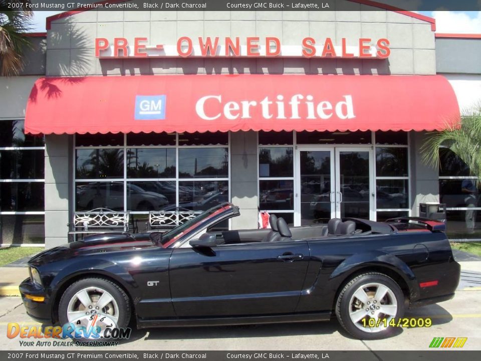 2007 Ford Mustang GT Premium Convertible Black / Dark Charcoal Photo #2