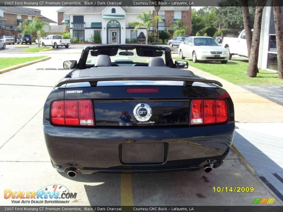 2007 Ford Mustang GT Premium Convertible Black / Dark Charcoal Photo #3