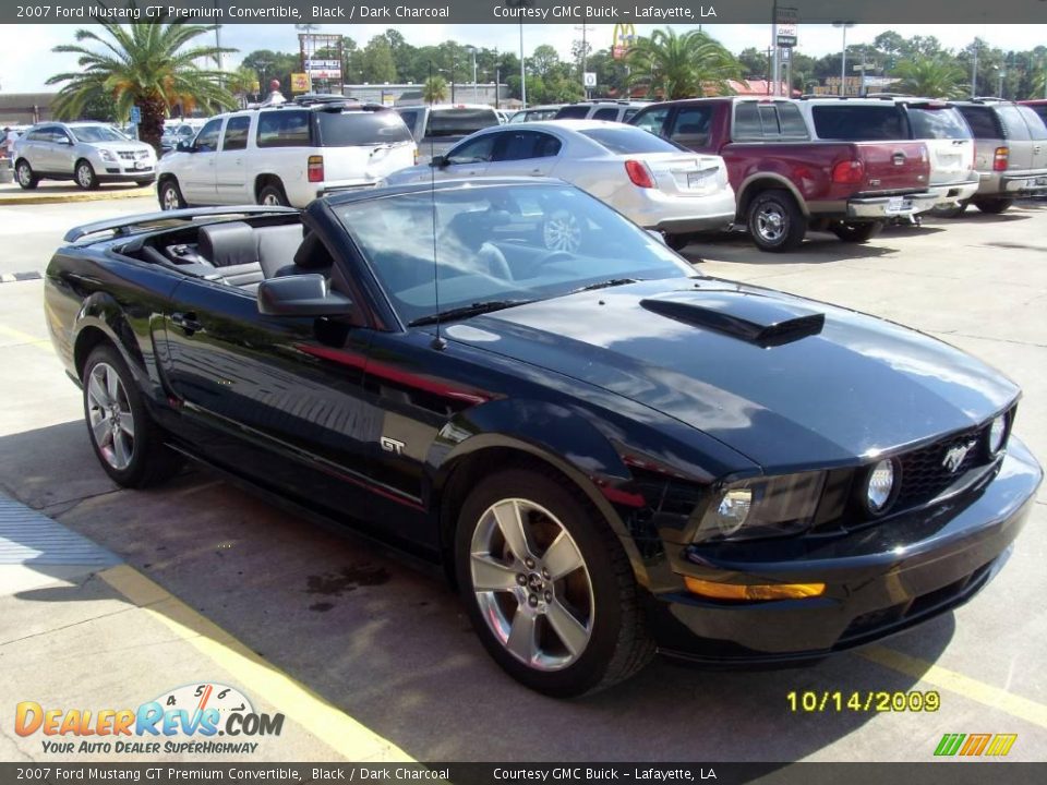 2007 Ford Mustang GT Premium Convertible Black / Dark Charcoal Photo #7