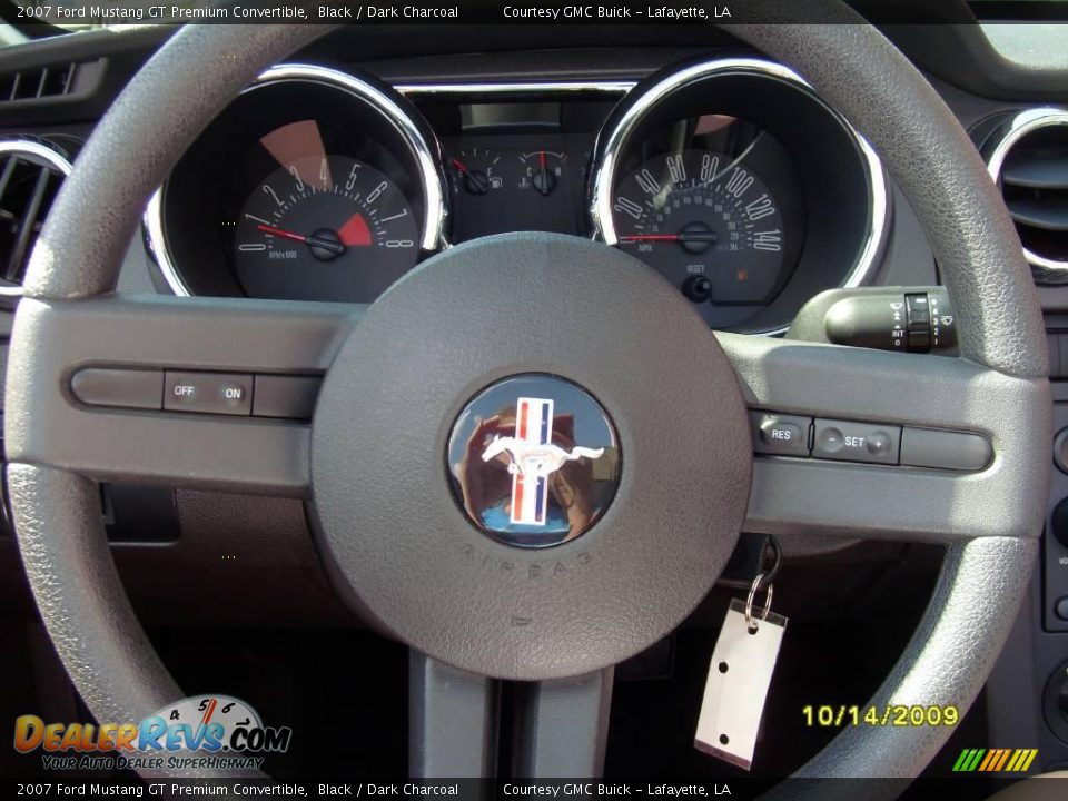 2007 Ford Mustang GT Premium Convertible Black / Dark Charcoal Photo #9