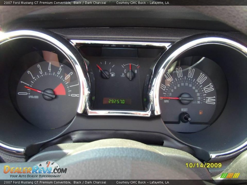 2007 Ford Mustang GT Premium Convertible Black / Dark Charcoal Photo #15