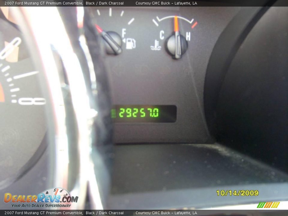 2007 Ford Mustang GT Premium Convertible Black / Dark Charcoal Photo #16