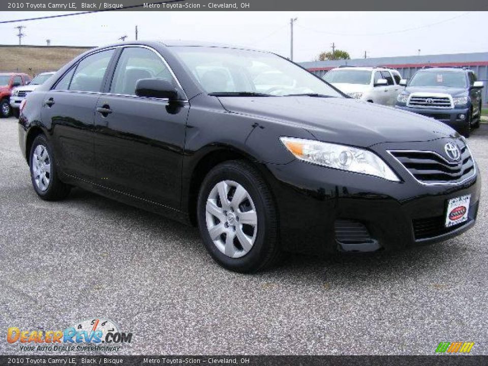 2010 Toyota Camry LE Black / Bisque Photo #1