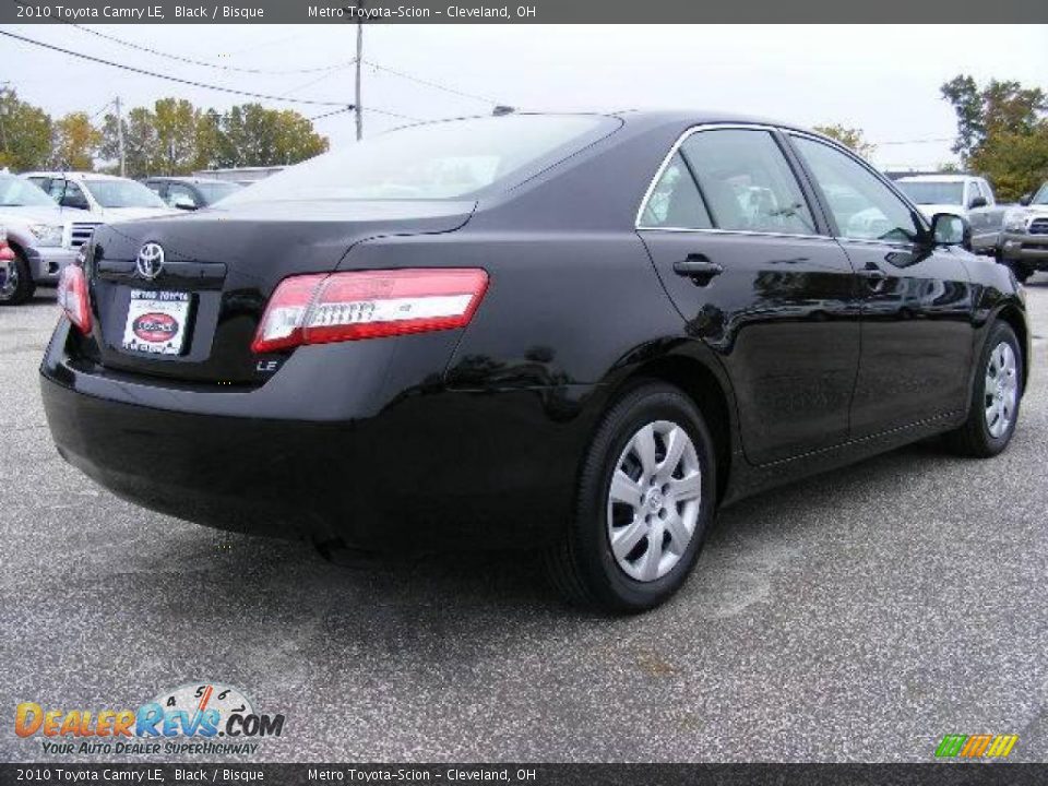 2010 Toyota Camry LE Black / Bisque Photo #3