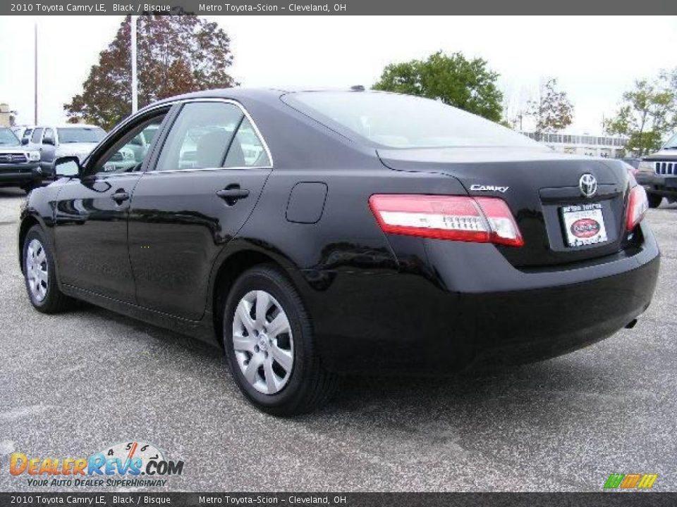 2010 Toyota Camry LE Black / Bisque Photo #5