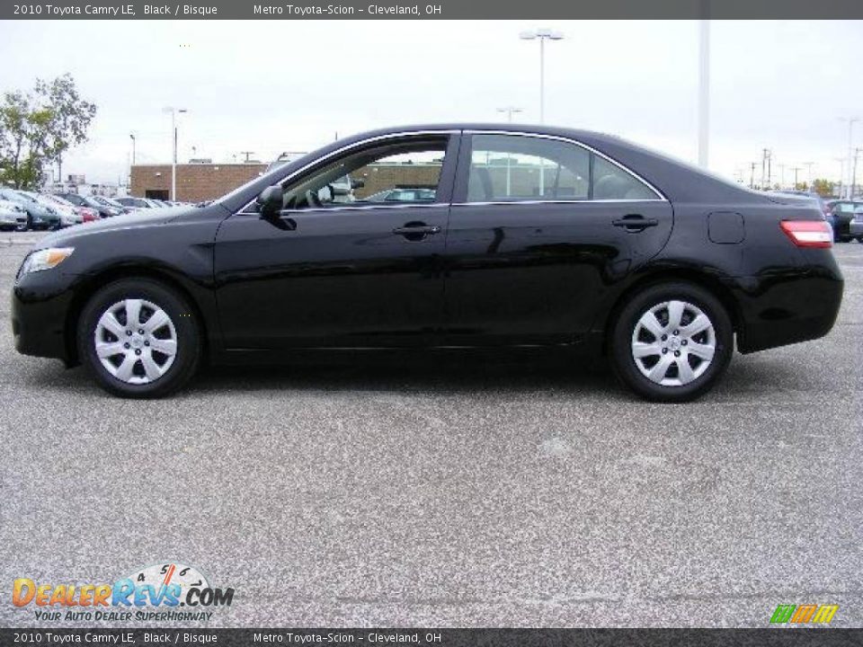 2010 Toyota Camry LE Black / Bisque Photo #6