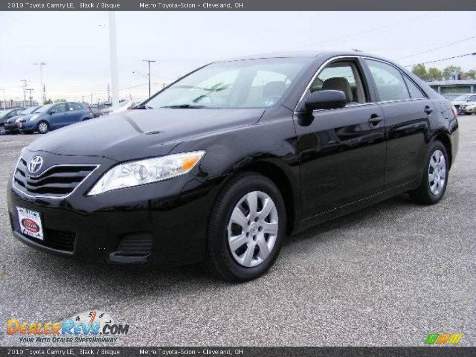 2010 Toyota Camry LE Black / Bisque Photo #7