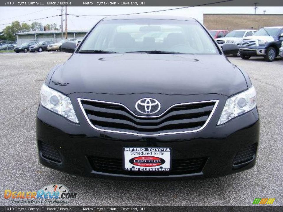 2010 Toyota Camry LE Black / Bisque Photo #8