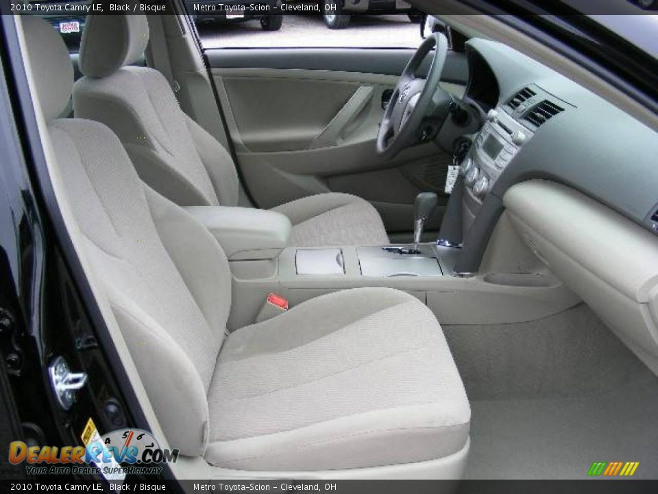 2010 Toyota Camry LE Black / Bisque Photo #13