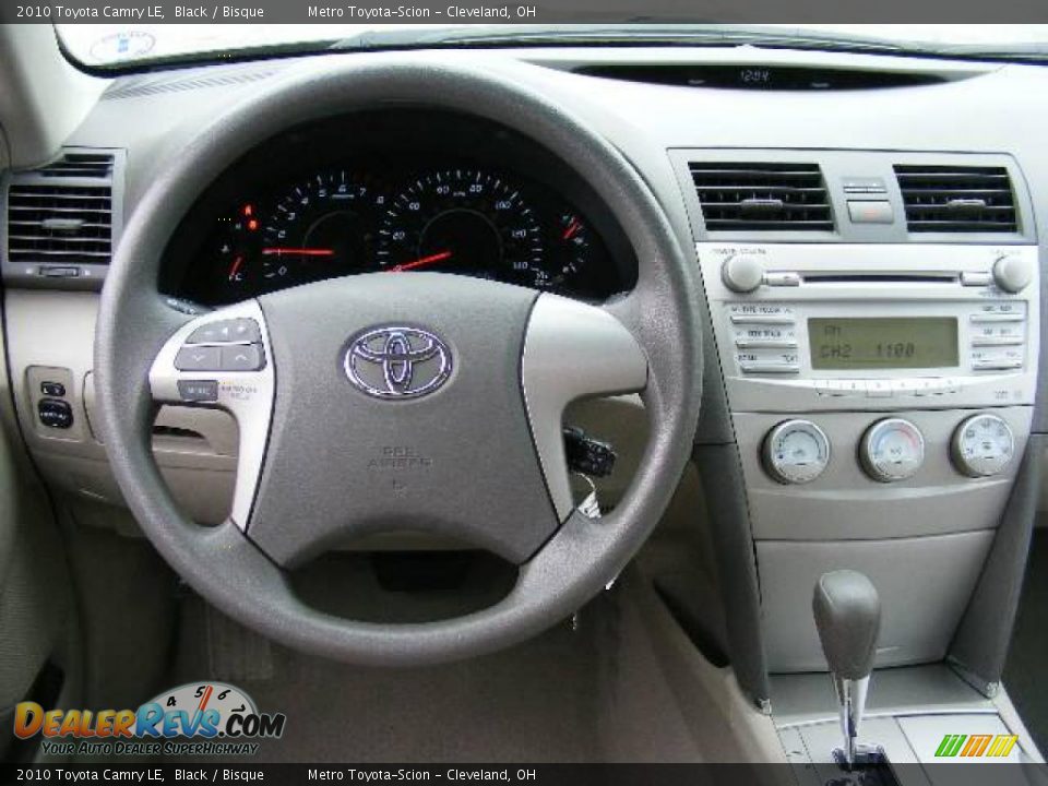 2010 Toyota Camry LE Black / Bisque Photo #14