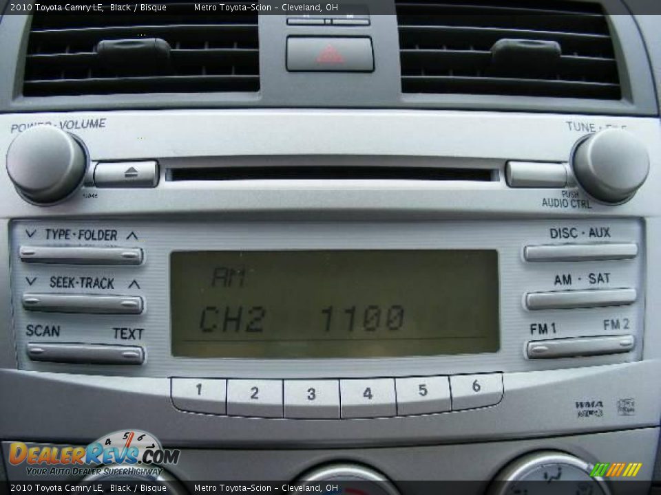 2010 Toyota Camry LE Black / Bisque Photo #19