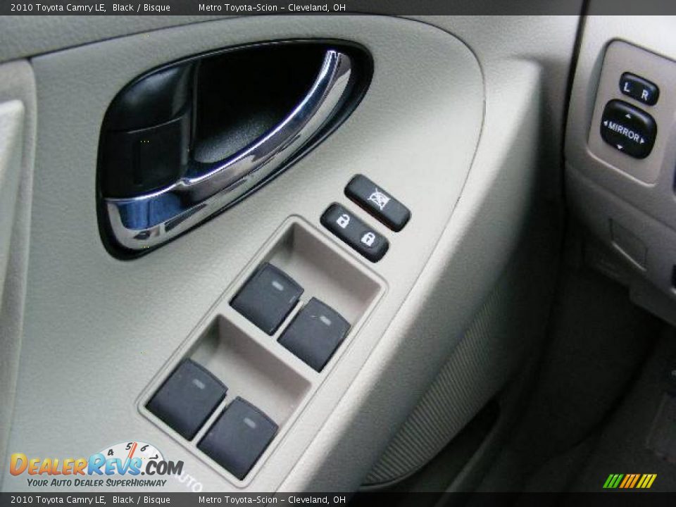 2010 Toyota Camry LE Black / Bisque Photo #21