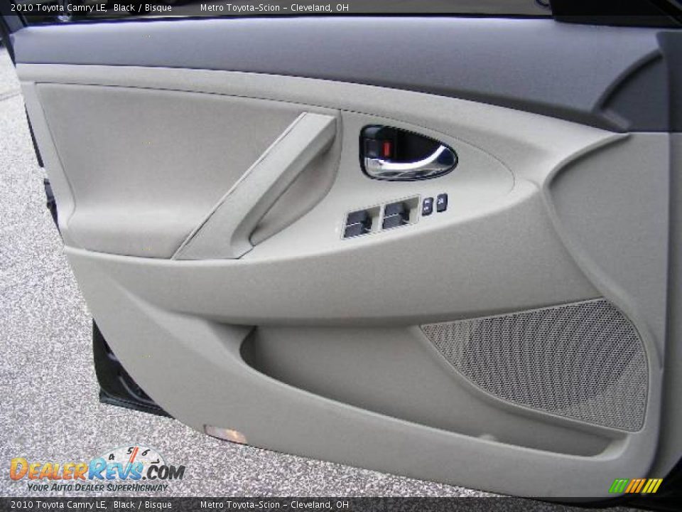 2010 Toyota Camry LE Black / Bisque Photo #22