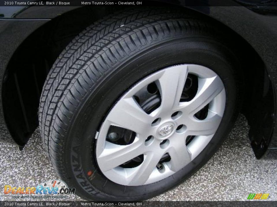 2010 Toyota Camry LE Black / Bisque Photo #24
