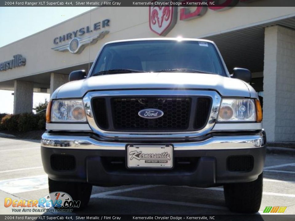 2004 Ford Ranger XLT SuperCab 4x4 Silver Metallic / Flint Gray Photo #9