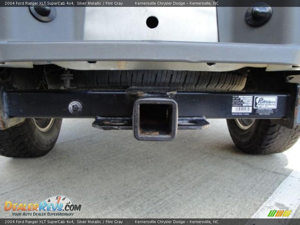 2004 Ford Ranger XLT SuperCab 4x4 Silver Metallic / Flint Gray Photo #33