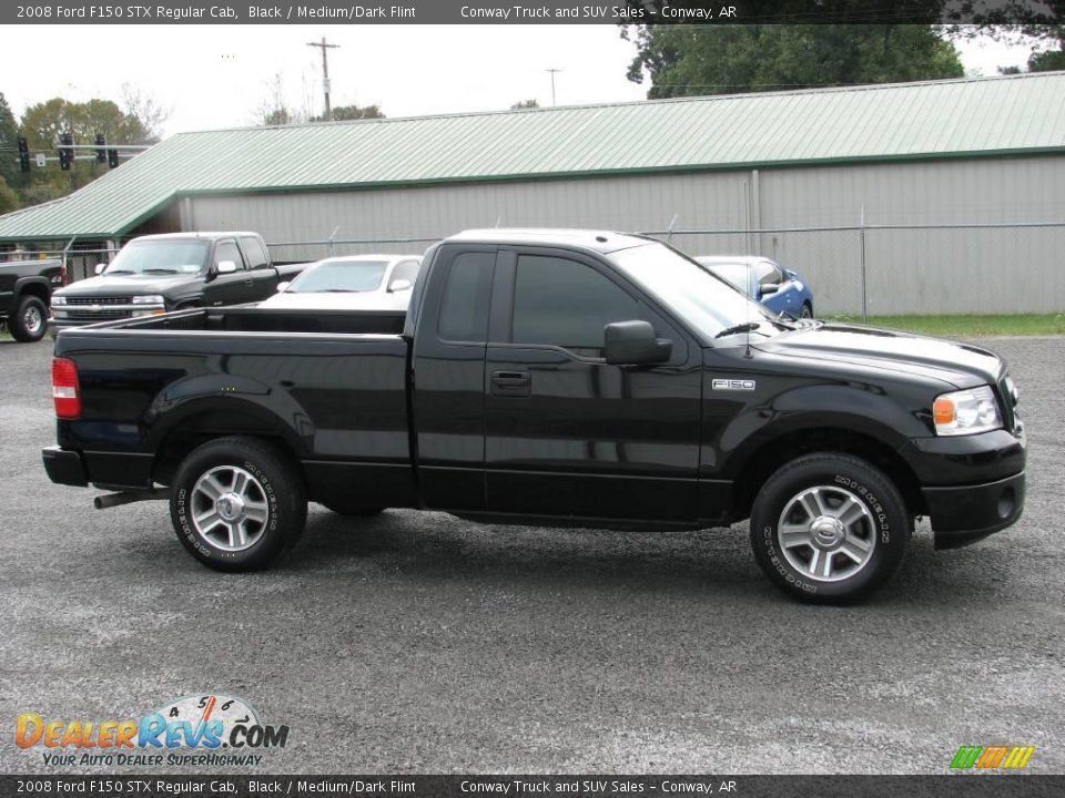 2008 Ford F150 STX Regular Cab Black / Medium/Dark Flint Photo #4