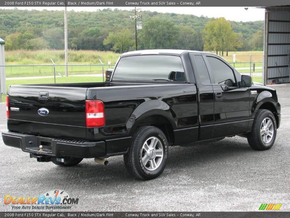 2008 Ford F150 STX Regular Cab Black / Medium/Dark Flint Photo #5