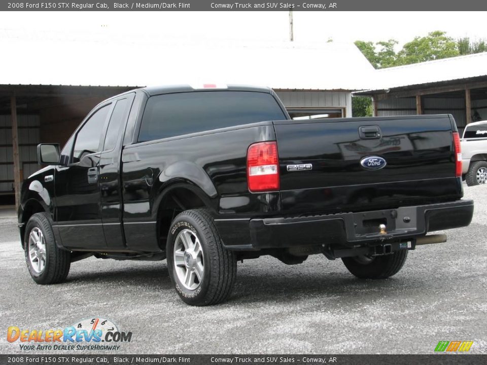 2008 Ford F150 STX Regular Cab Black / Medium/Dark Flint Photo #6