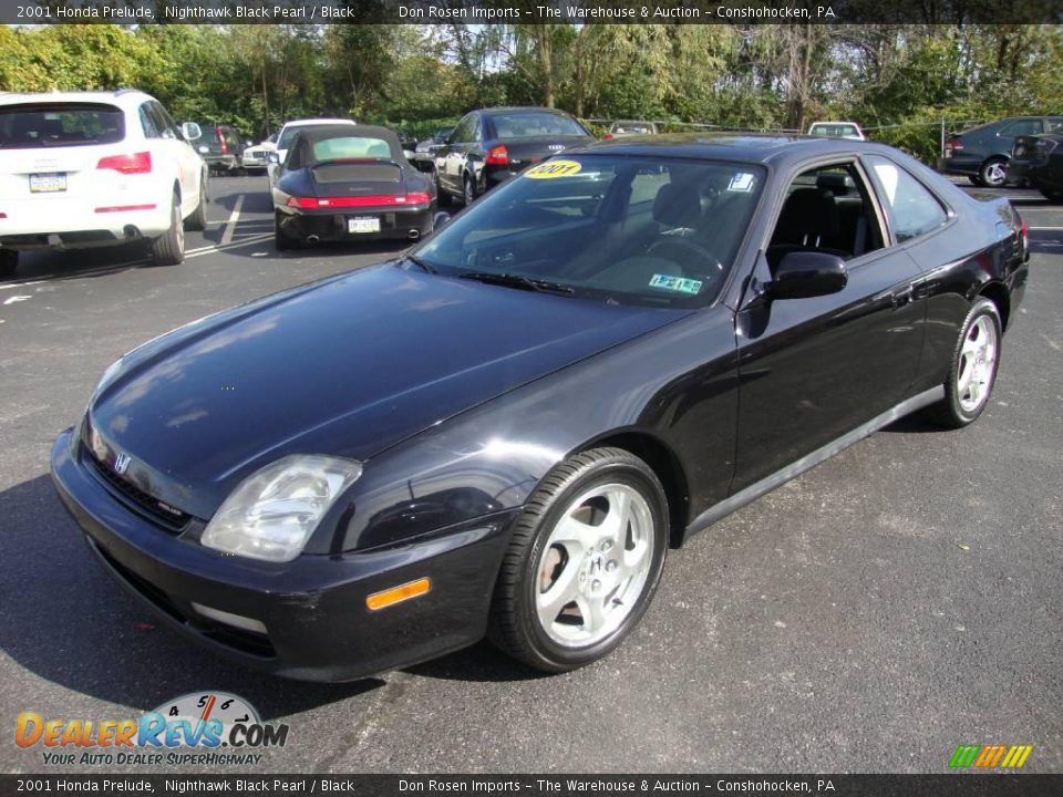 2001 Honda Prelude Nighthawk Black Pearl / Black Photo #1