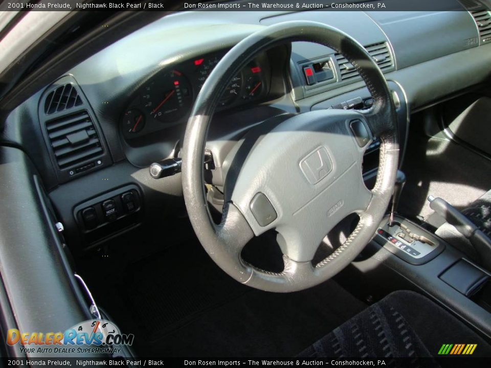 2001 Honda Prelude Nighthawk Black Pearl / Black Photo #11