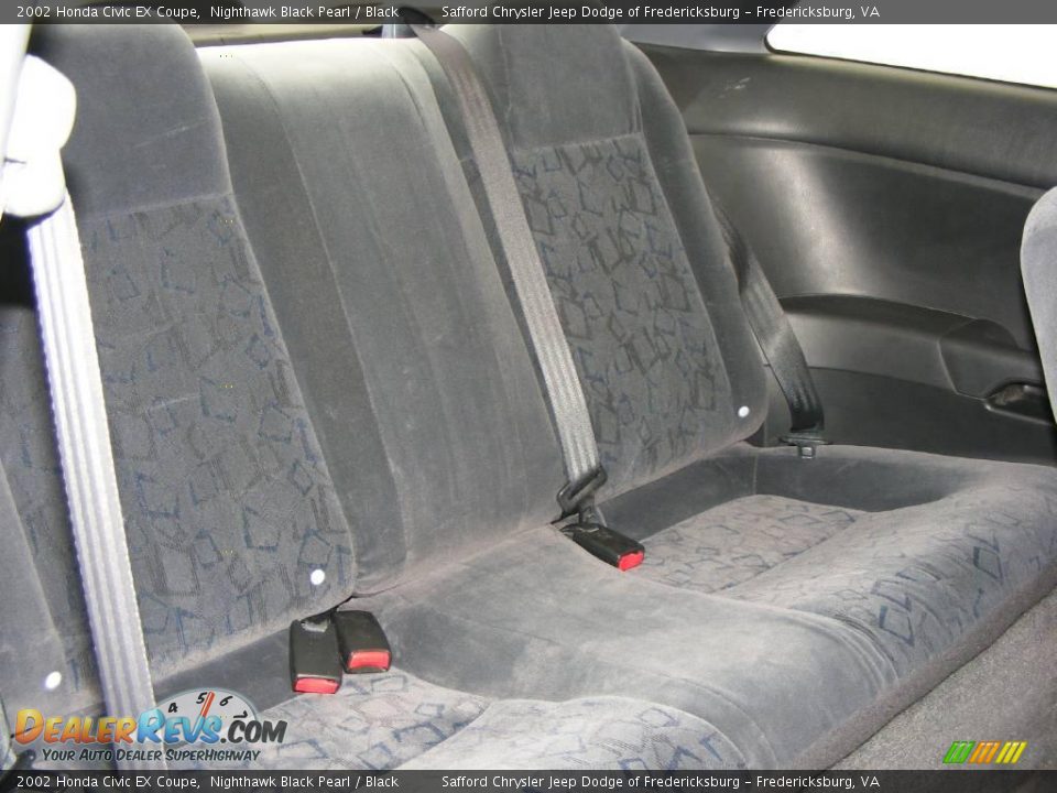 2002 Honda Civic EX Coupe Nighthawk Black Pearl / Black Photo #18