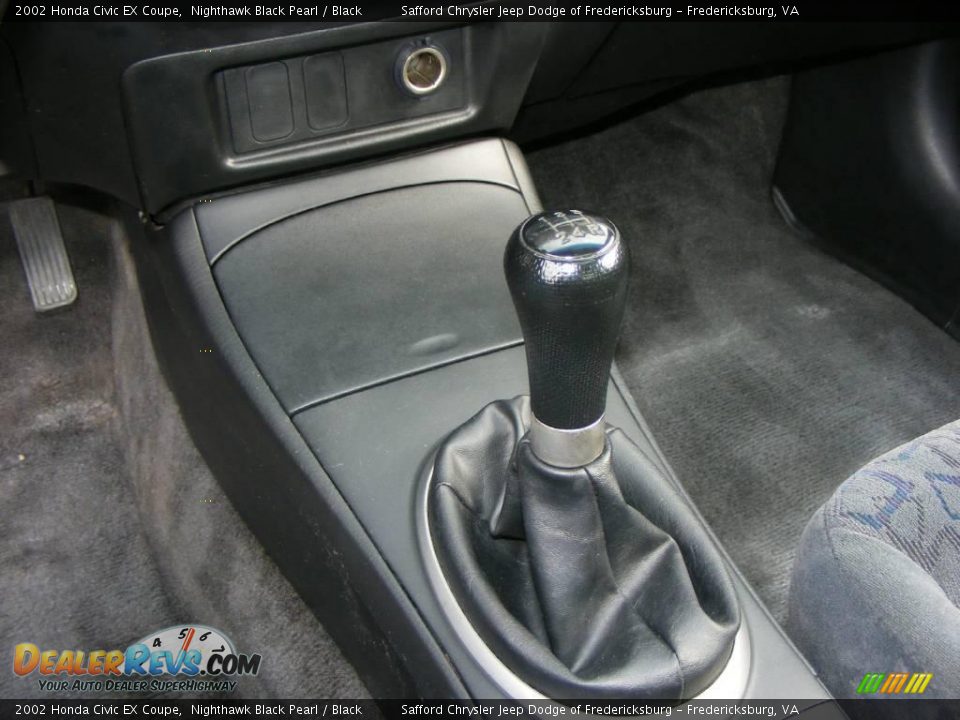 2002 Honda Civic EX Coupe Nighthawk Black Pearl / Black Photo #20