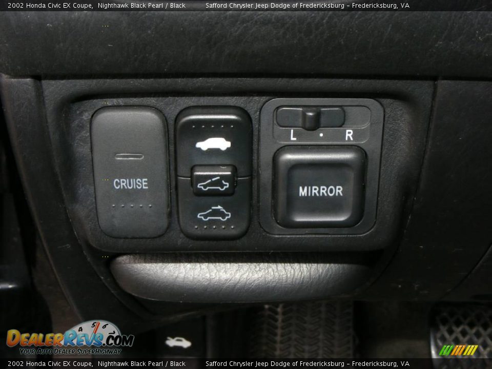 2002 Honda Civic EX Coupe Nighthawk Black Pearl / Black Photo #21