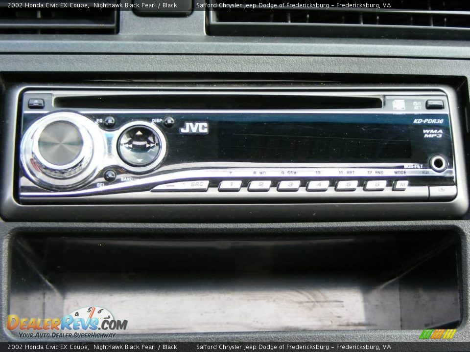 2002 Honda Civic EX Coupe Nighthawk Black Pearl / Black Photo #22