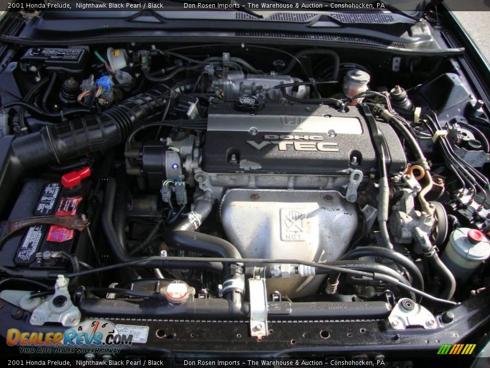 2001 Honda Prelude Nighthawk Black Pearl / Black Photo #27