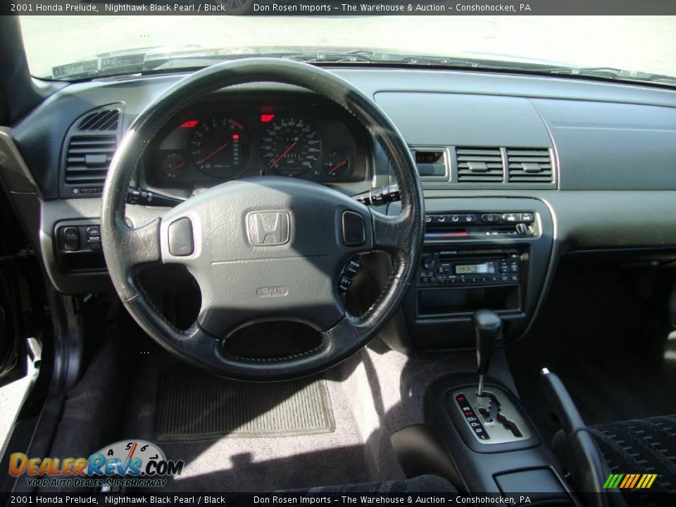 2001 Honda Prelude Nighthawk Black Pearl / Black Photo #32