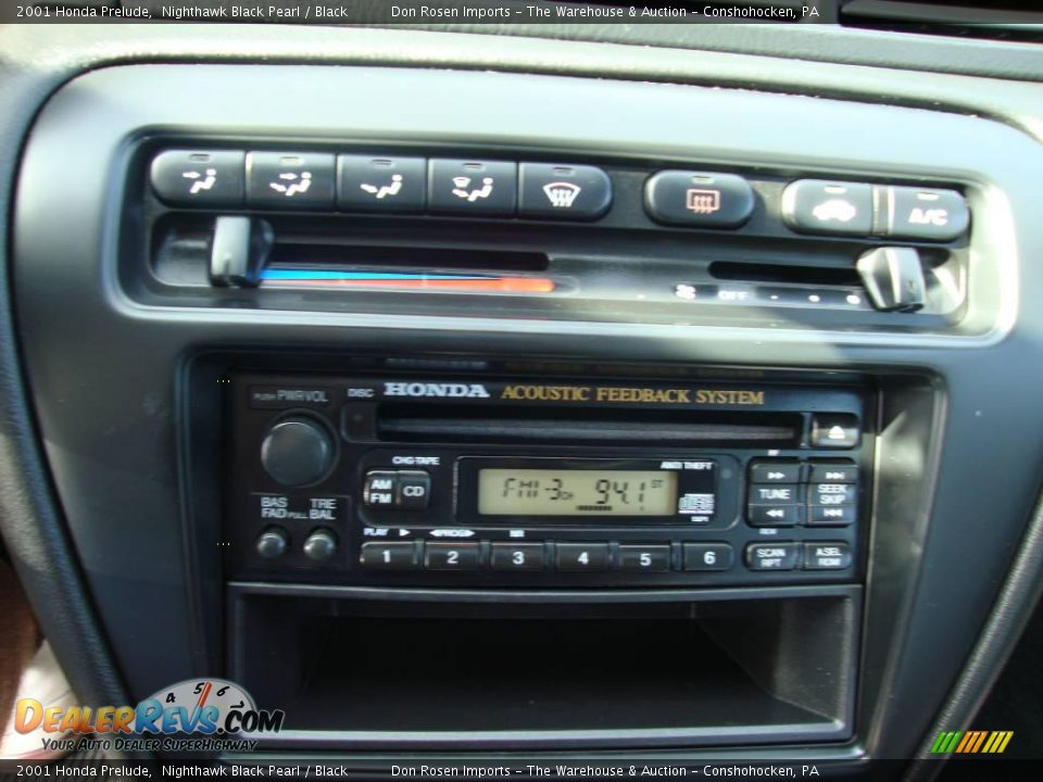 2001 Honda Prelude Nighthawk Black Pearl / Black Photo #34
